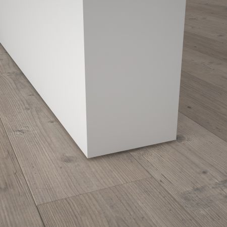 Preview: Stumpfanschlagend Türblatt und Zarge -  CPL 9003 extra weiss